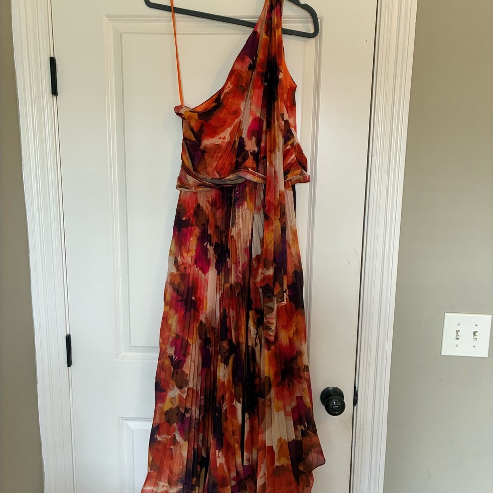 Alex Marie Vibrant One-Shoulder Dress